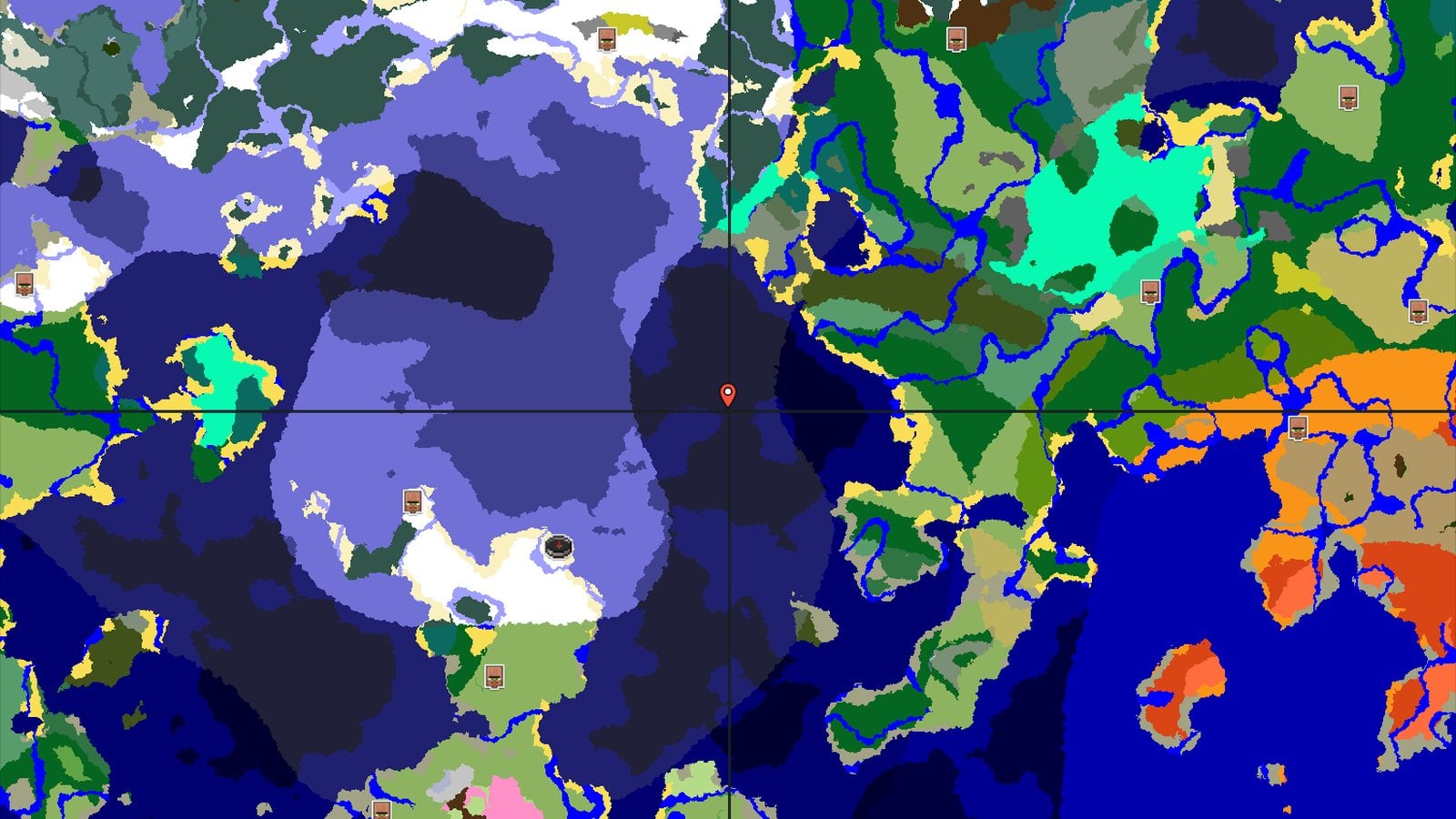 Spawn in Snowy Plains, with an Igloo and Trial Chambers Nearby — Minecraft seed preview