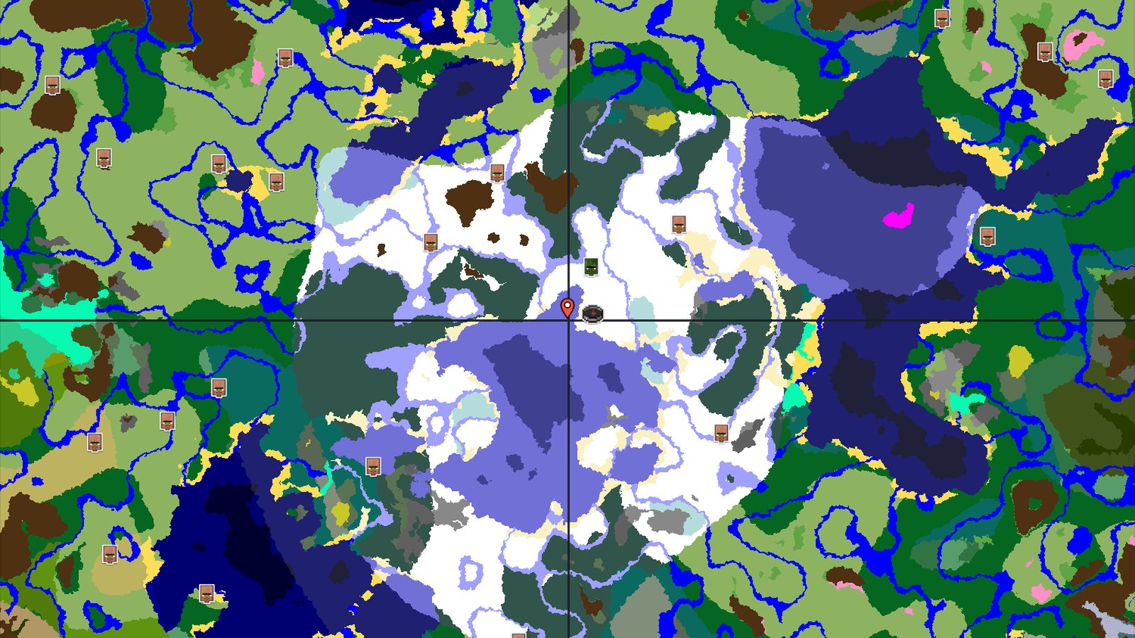 Zombie Village and Ice Spikes in Snowy Plains — Minecraft seed preview