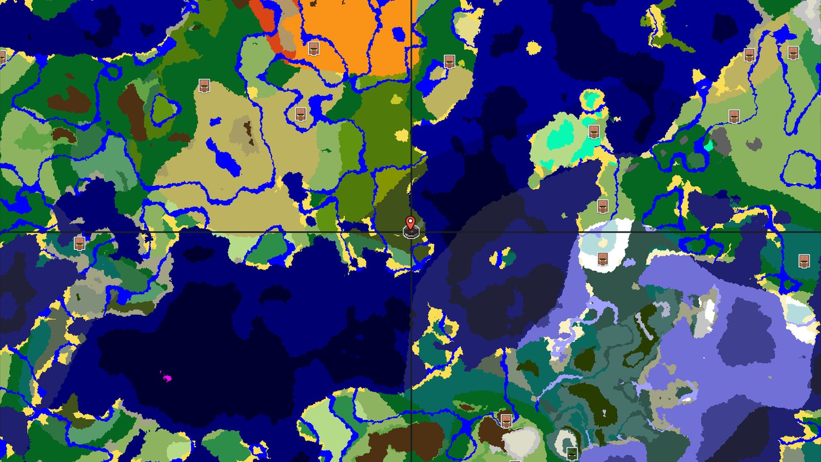 Spawn in a Dark Forest next to a Woodland Mansion — Minecraft seed preview