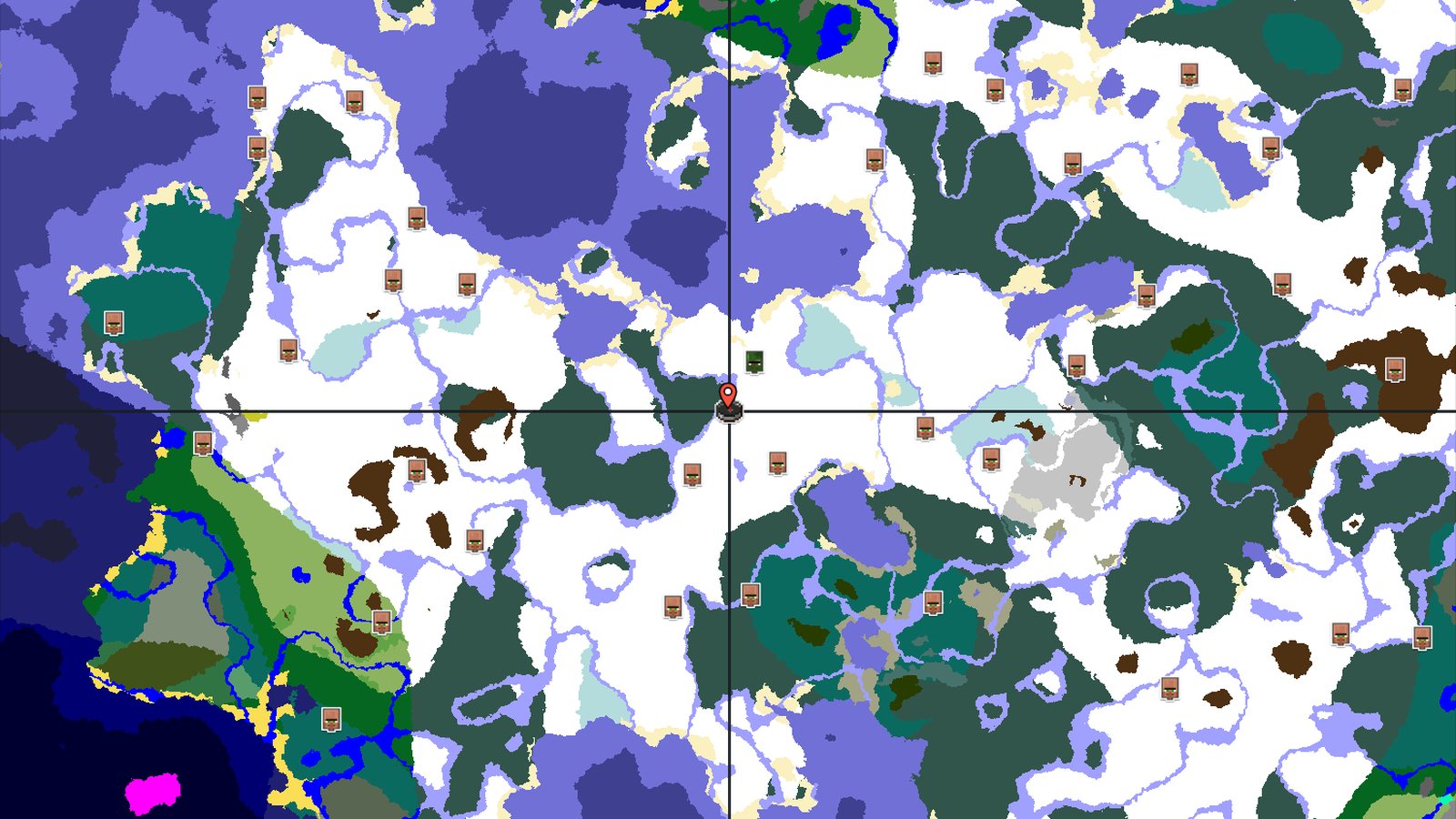 Frozen Start With A Nearby Zombie Village — Minecraft seed preview