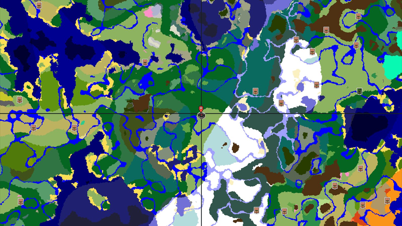 Ice Spikes Near a Forested Spawn — Minecraft seed preview