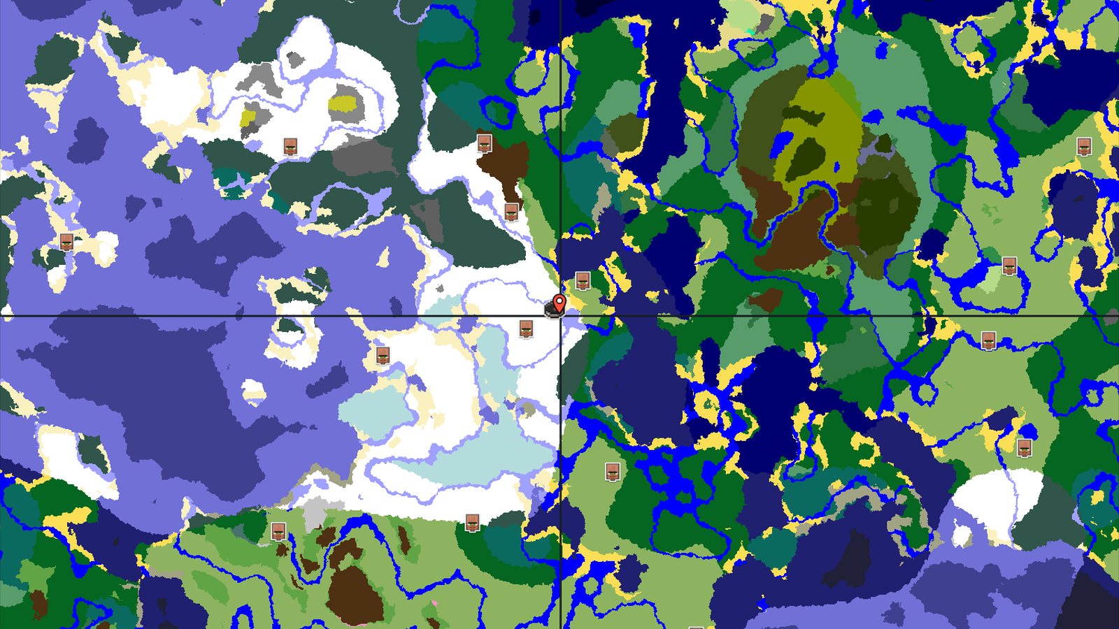 Frozen Start with a Village and Trial Chambers Nearby — Minecraft seed preview