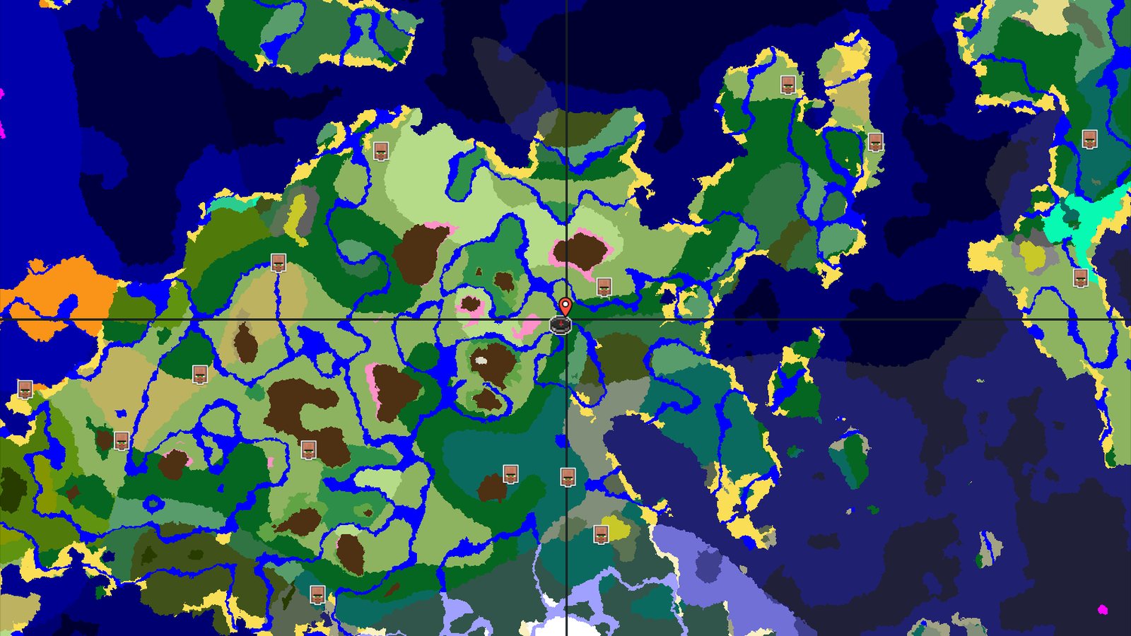 Cherry Grove Near Spawn with Lush Caves Below — Minecraft seed preview