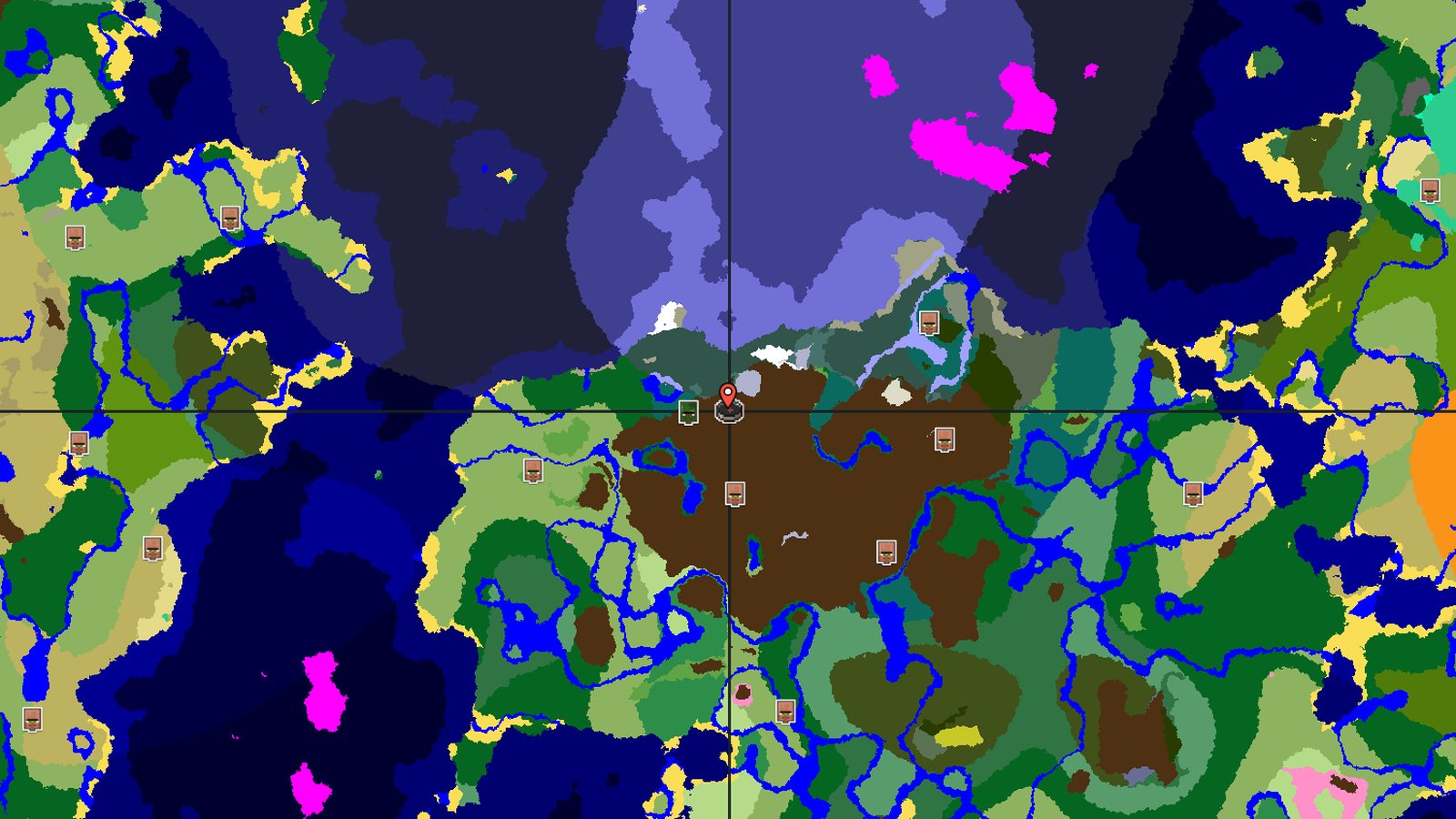 Frozen Peaks Near an Abandoned Taiga Village — Minecraft seed preview