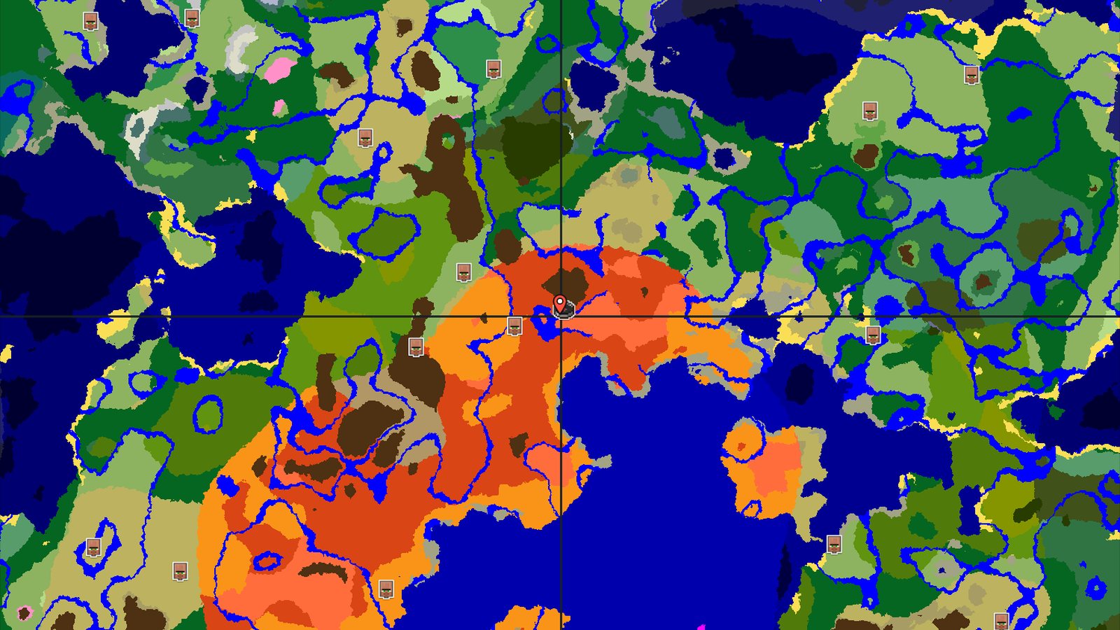 Badlands Spawn with Eroded Peaks and nearby Trial Chambers — Minecraft seed preview