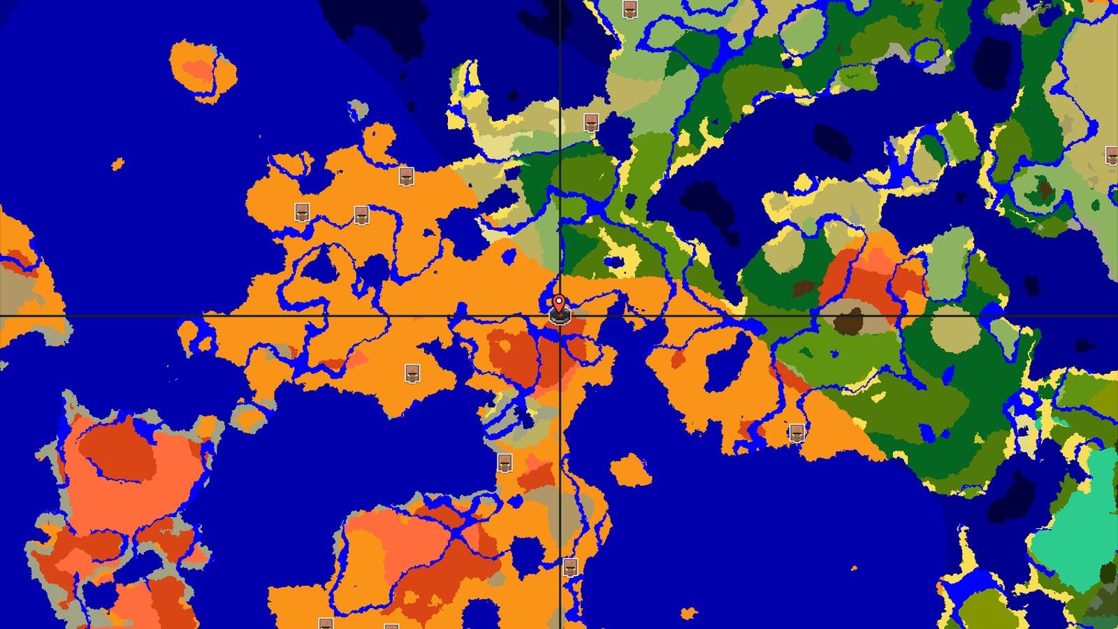 Badlands Spawn With Nearby Eroded Peaks and Jungle — Minecraft seed preview