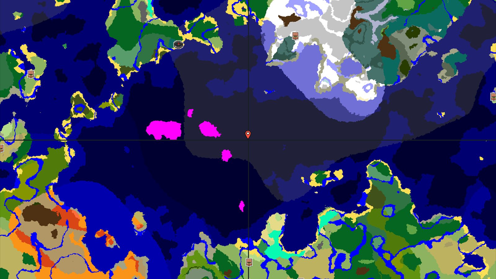 Mushroom Fields and Ocean Monument Seed — Minecraft seed preview
