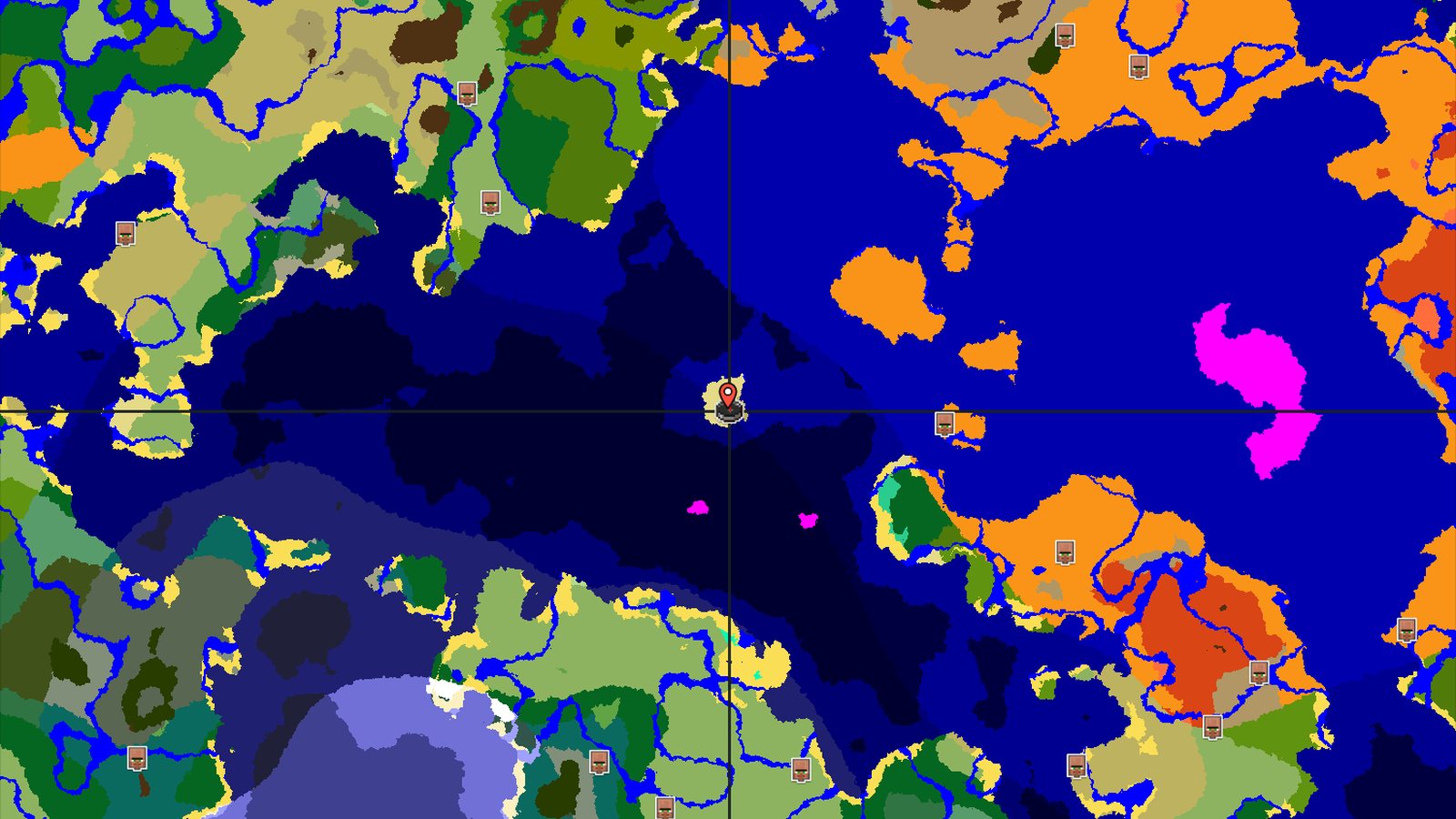 Island Start with a Nearby Mushroom Fields Biome — Minecraft seed preview