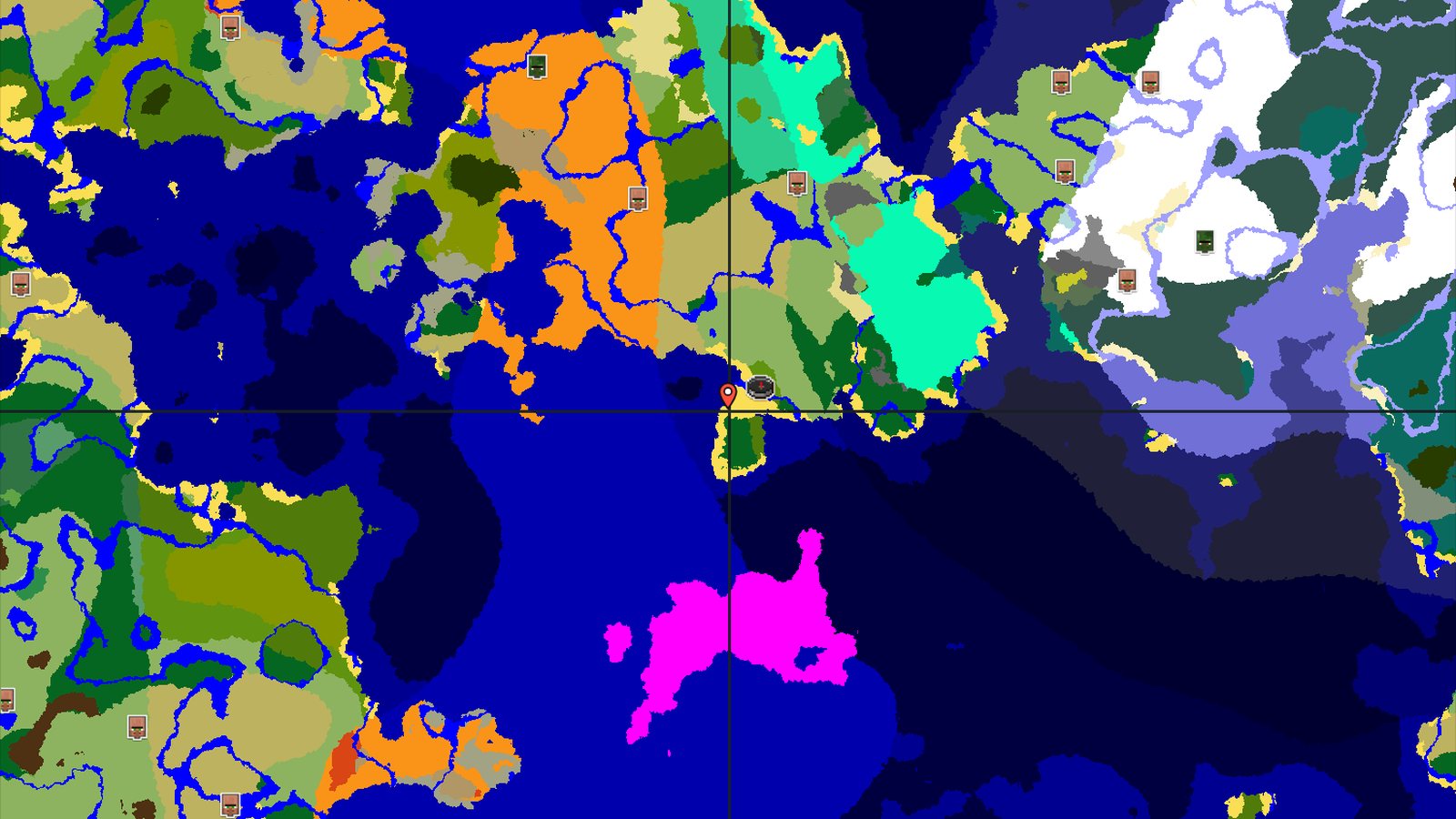 Spawn in a Sparse Jungle Peninsula with Nearby Structures — Minecraft seed preview