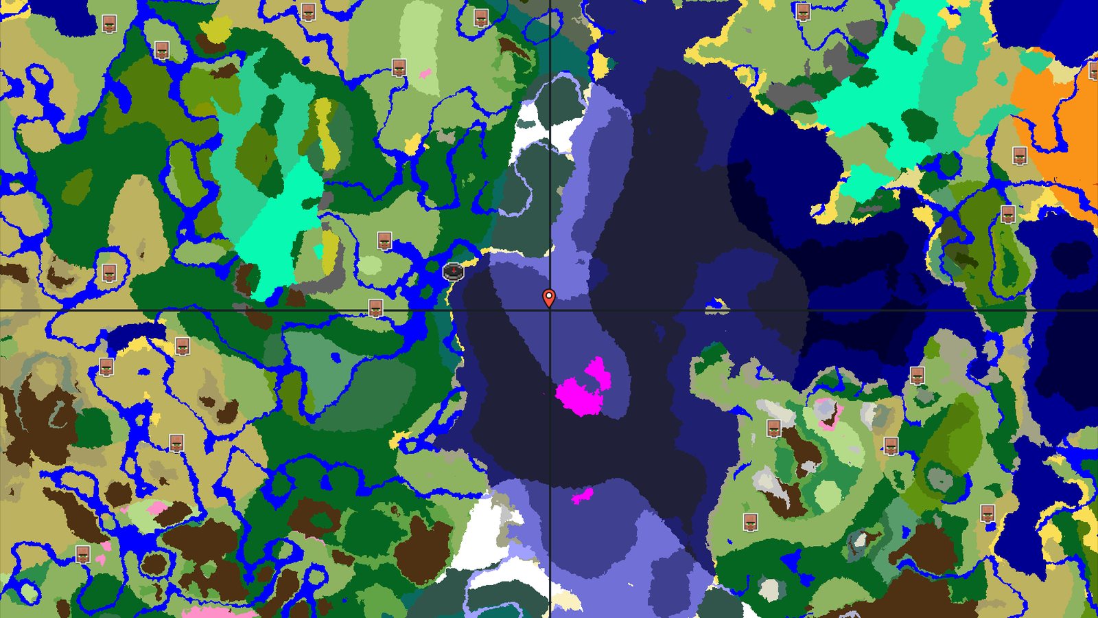 A Cold Ocean Spawn with Nearby Mushroom Fields — Minecraft seed preview