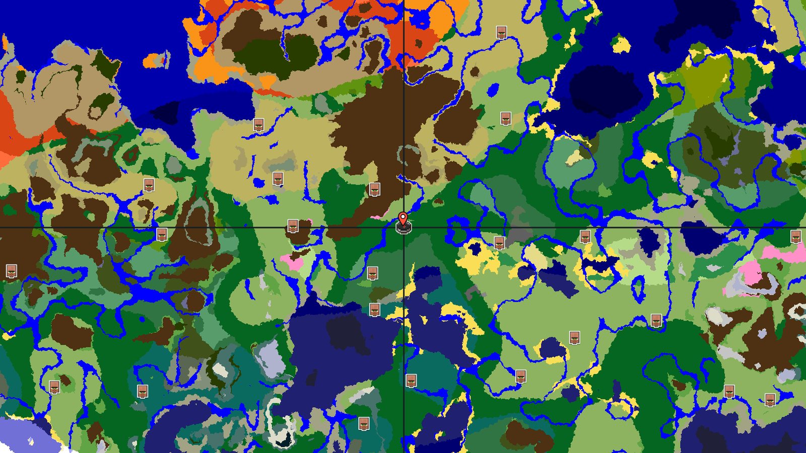 Village in a Cherry Grove with Snowy Slopes — Minecraft seed preview