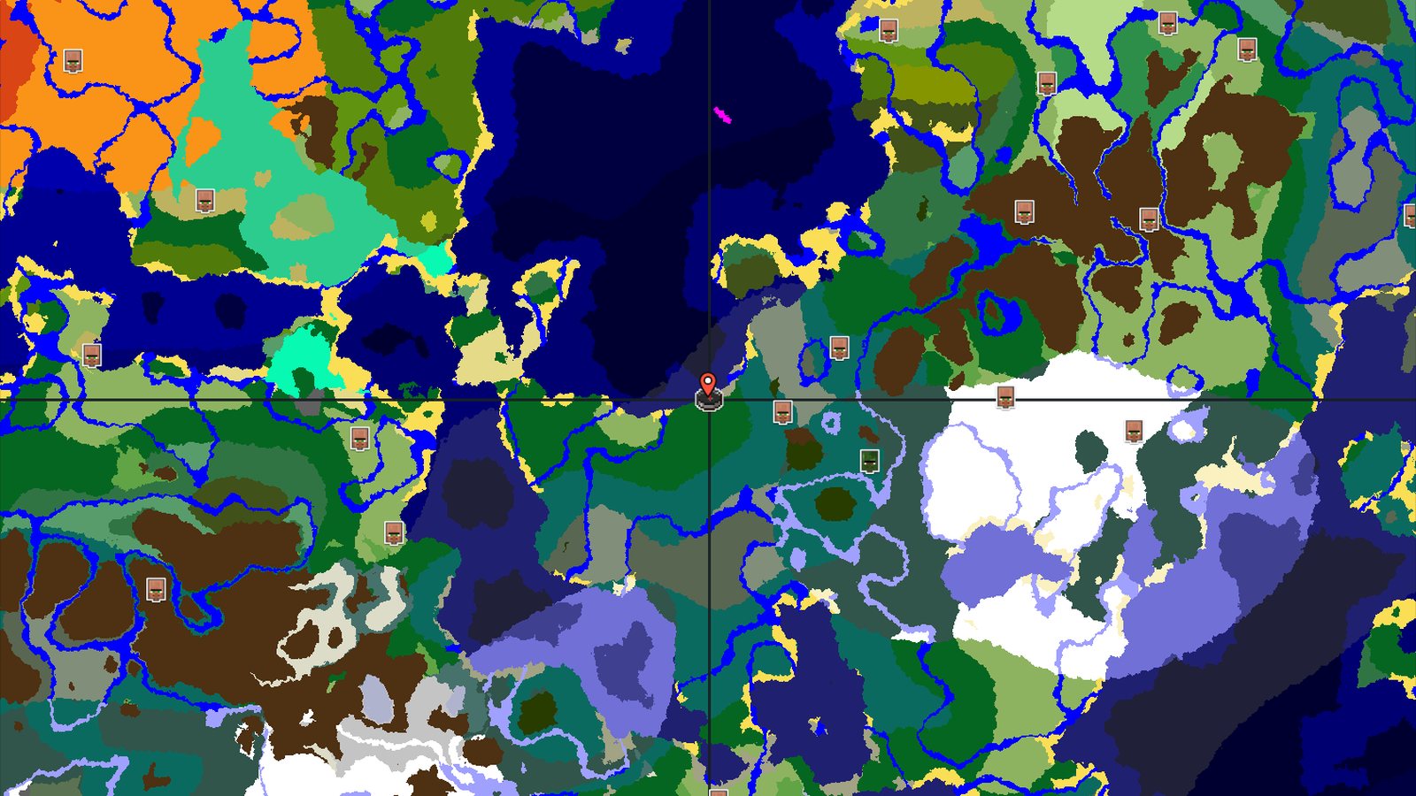 Forest Spawn with Nearby Cold Ocean — Minecraft seed preview