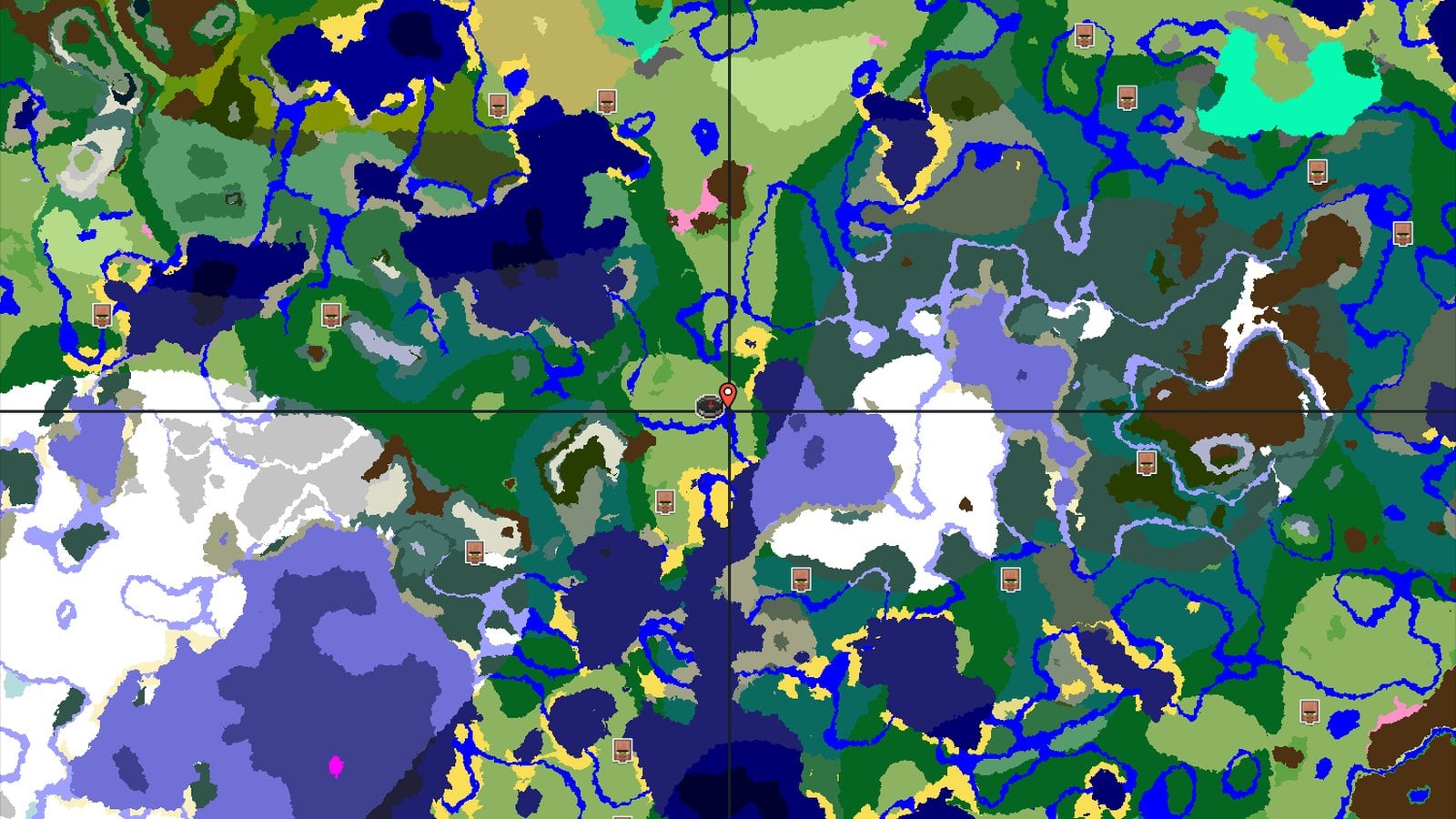Spawn Near a Jagged Peaks Mountain Range — Minecraft seed preview