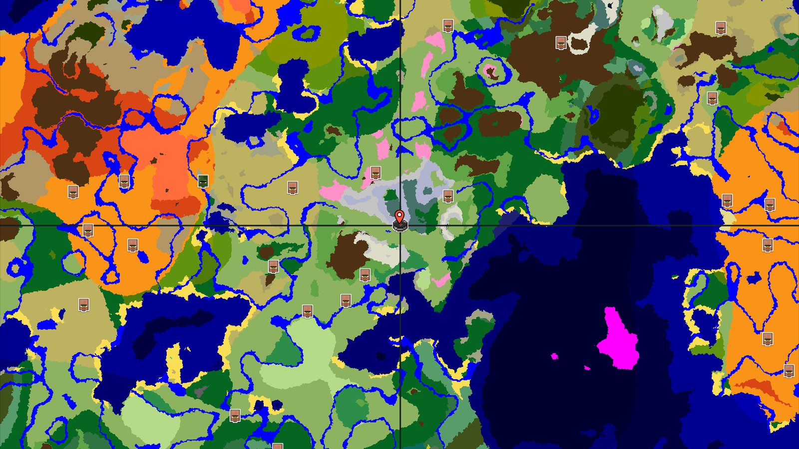 Snowy Peaks and Nearby Ancient City — Minecraft seed preview
