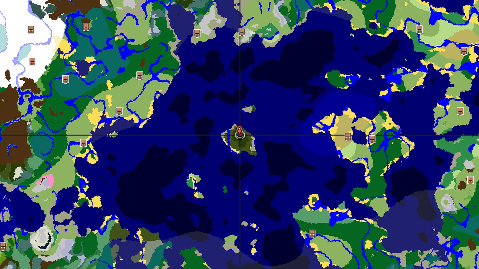 Pale Garden Spawn on a Forested Island — Minecraft seed preview
