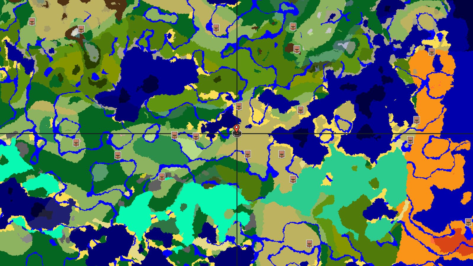 Savanna Village and Nearby Ocean Ruin — Minecraft seed preview