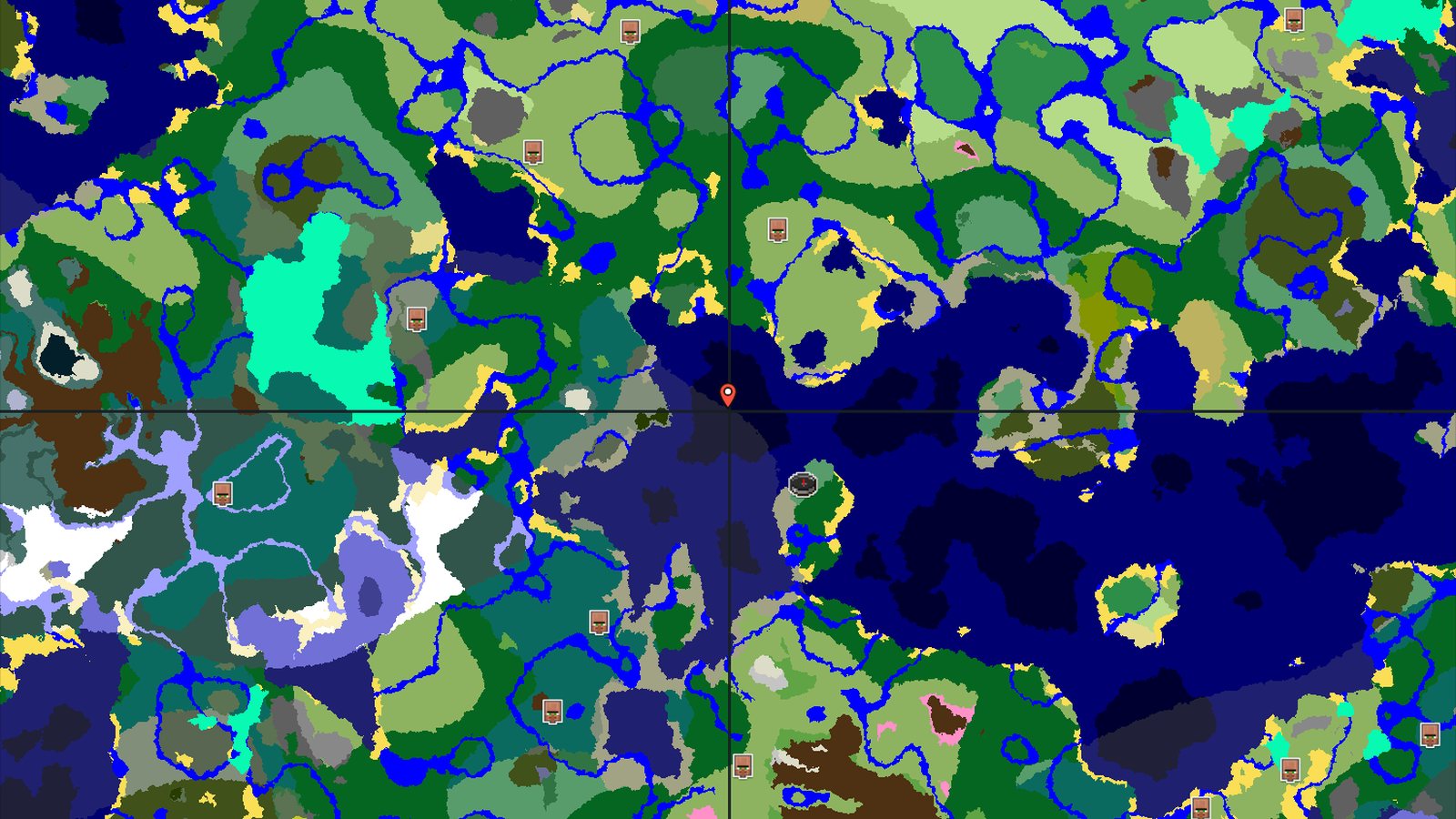 Deep Ocean and Forest Isles Near Spawn — Minecraft seed preview