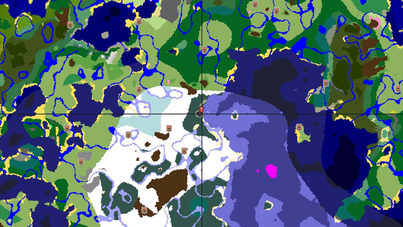 Snowy Taiga Spawn with Nearby Trial Chambers — Minecraft seed preview