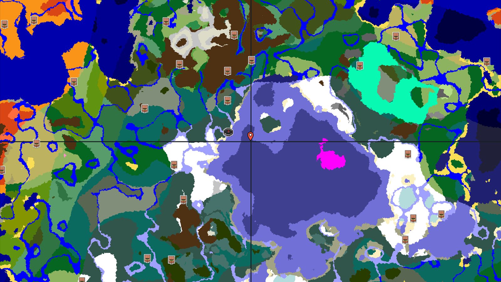 Spawn in a Snowy Coastal World with Nearby Trial Chambers — Minecraft seed preview