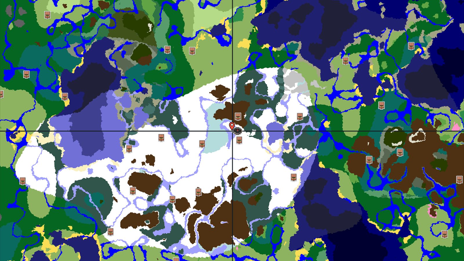 A Cold Start With Close Caves and Villages — Minecraft seed preview