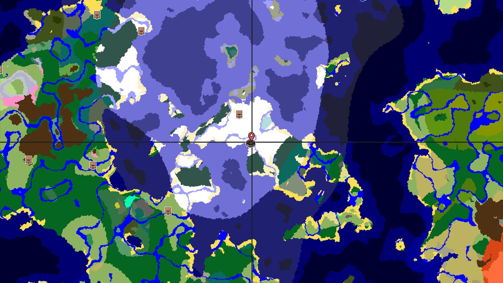 Frozen Ocean and Ice Spikes Near a Snowy Spawn — Minecraft seed preview