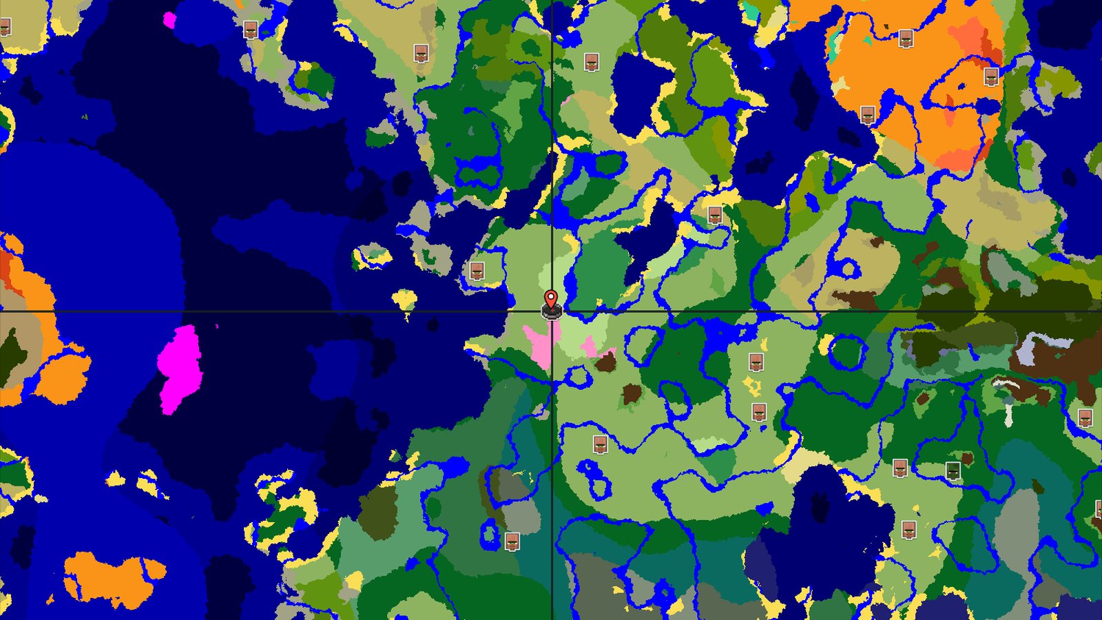 Cherry Grove and Plains Spawn with Nearby Trial Chambers — Minecraft seed preview
