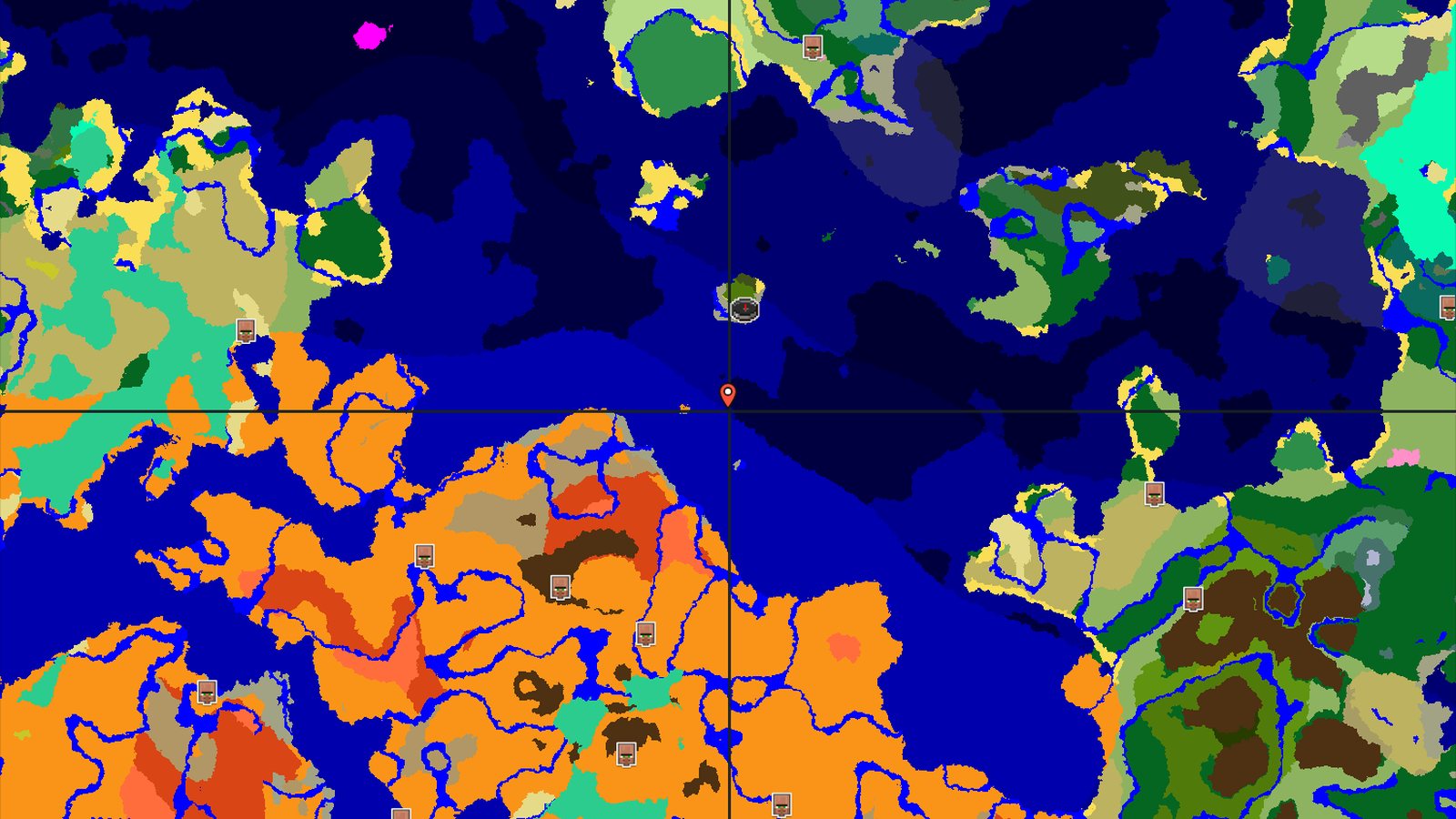 A Jungle Spawn with Close Structures and Distant Shores — Minecraft seed preview