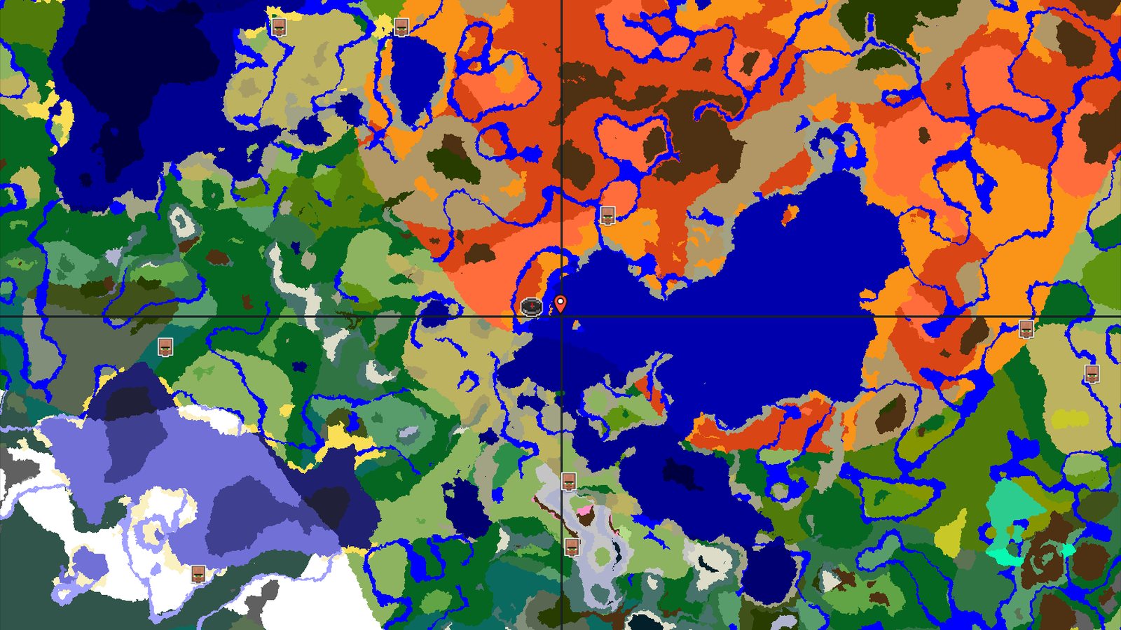 Spawn in Desert, Eroded Badlands Nearby — Minecraft seed preview