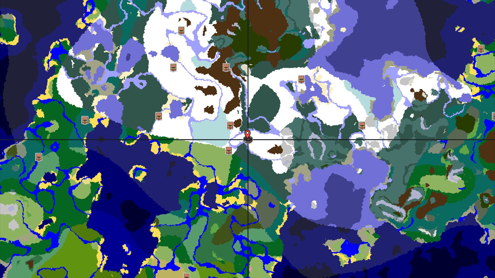 Ice Spikes Near Spawn Amidst Snowy Plains — Minecraft seed preview