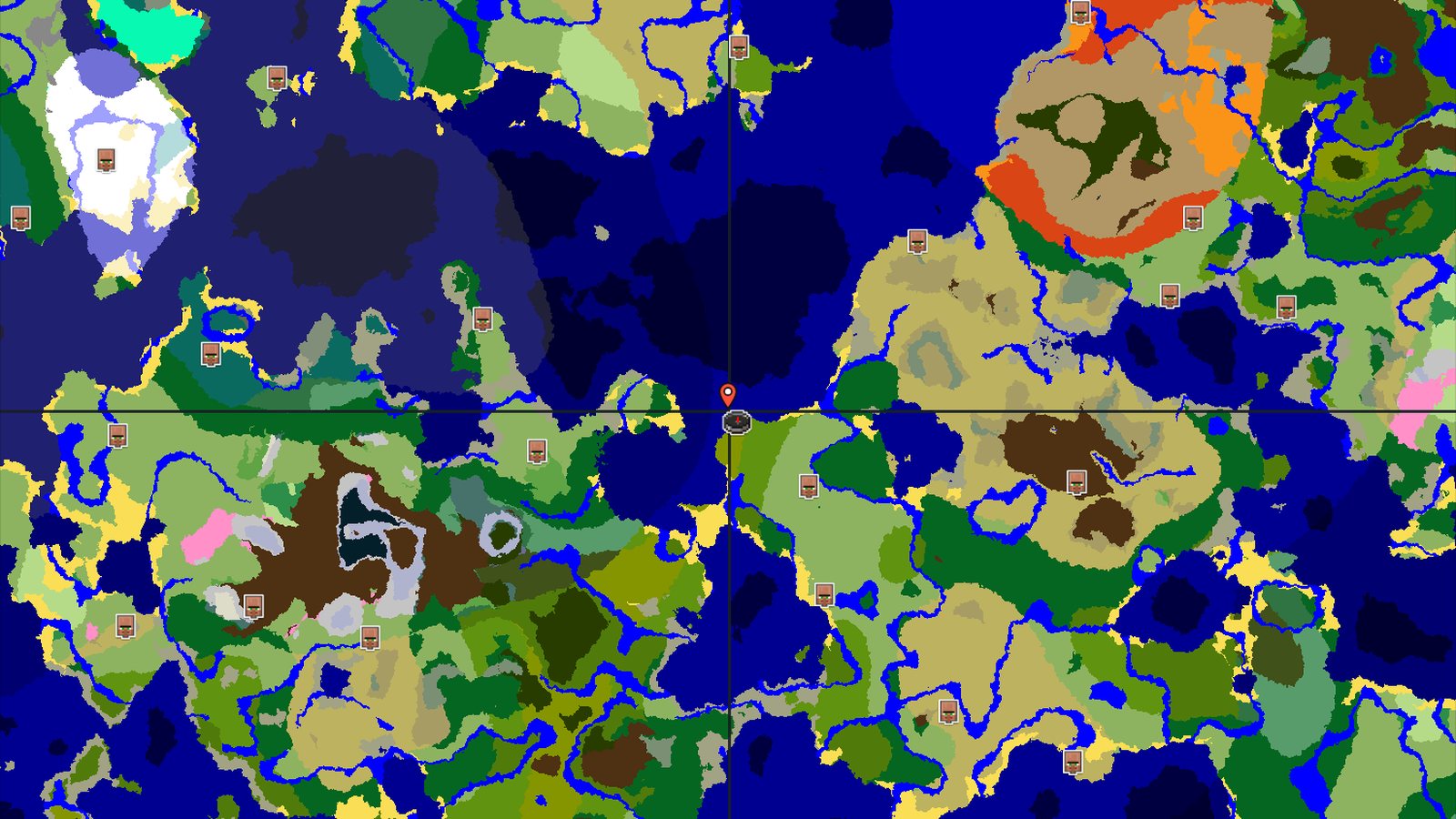 Bamboo Jungle Spawn with Nearby Ocean and Plains — Minecraft seed preview