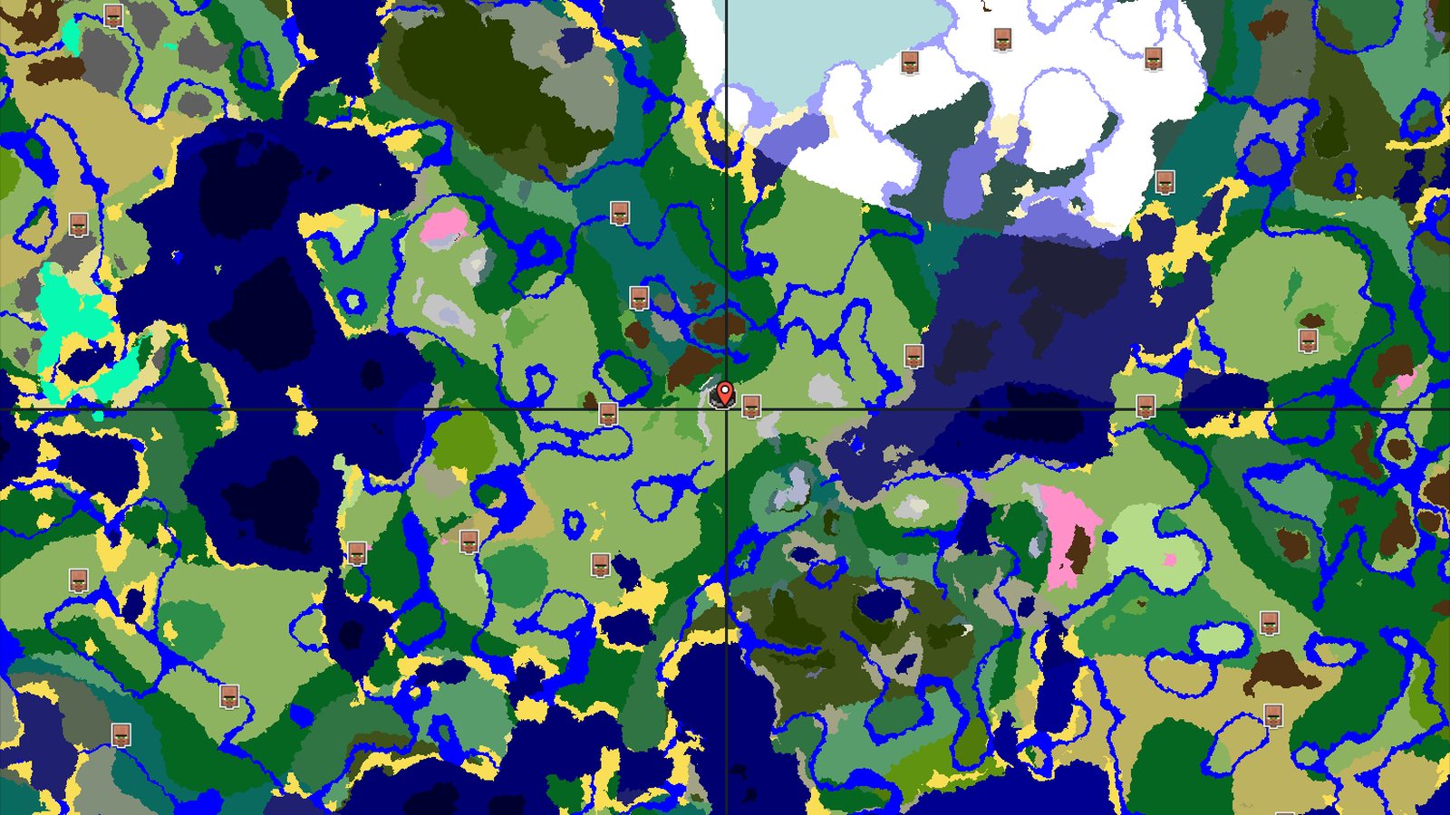 A Quick Village Start with Nearby Snowy Peaks — Minecraft seed preview