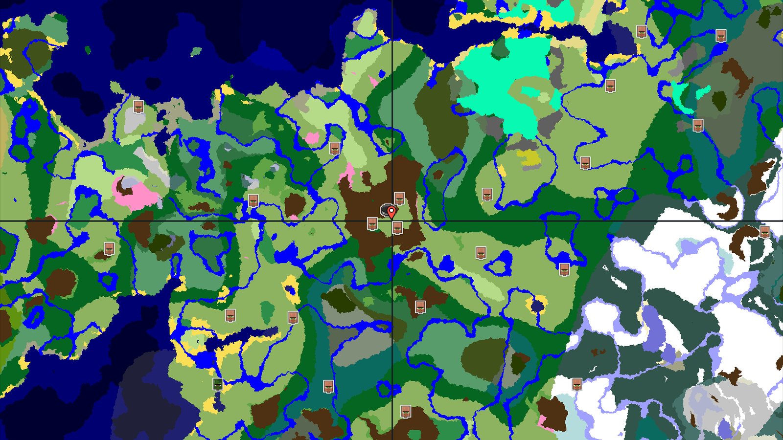 Spawn Near a Cherry Grove and a Ring of Mountains — Minecraft seed preview