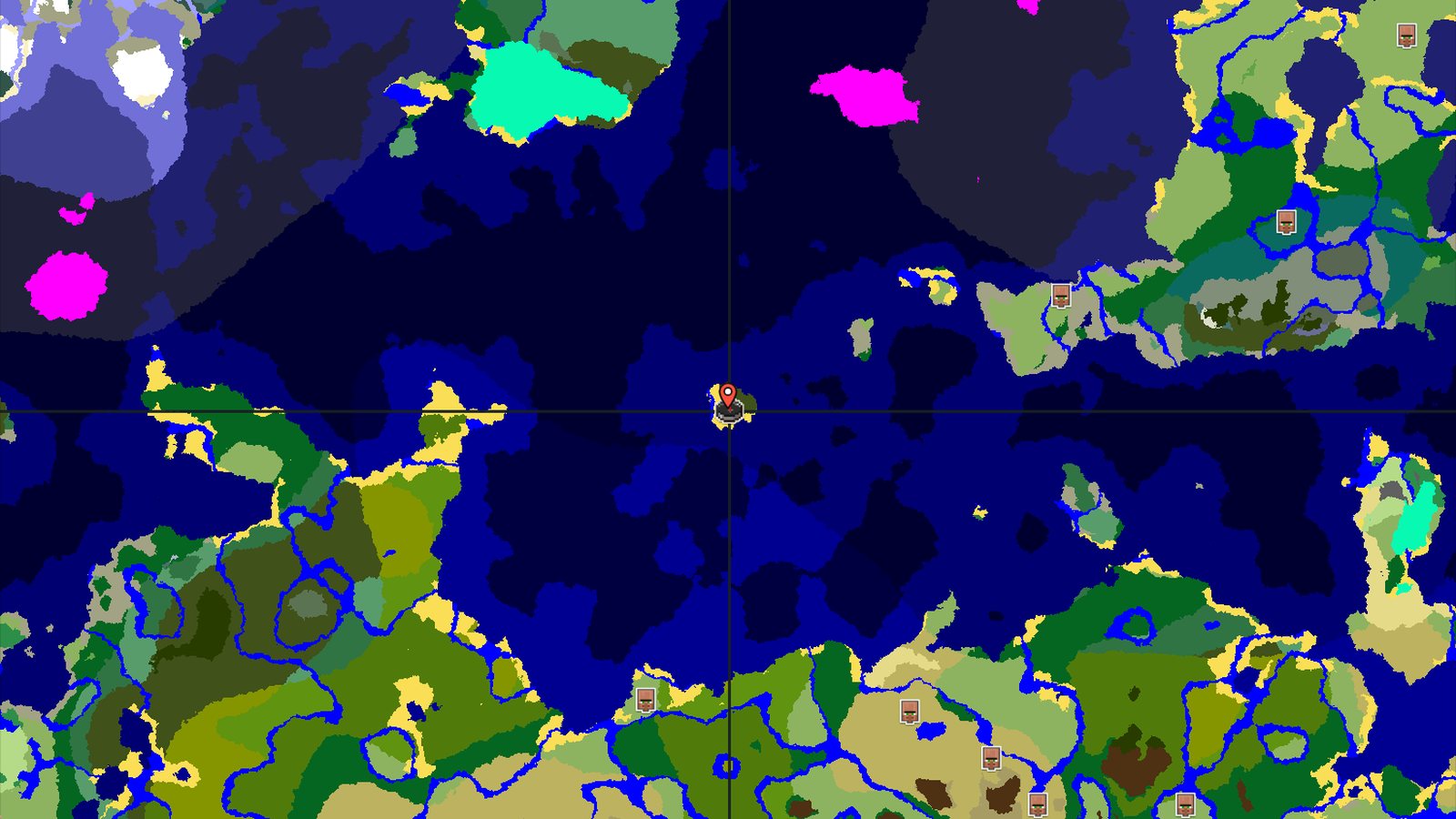 Spawn on a Dark Forest Island, Surrounded by Ocean — Minecraft seed preview
