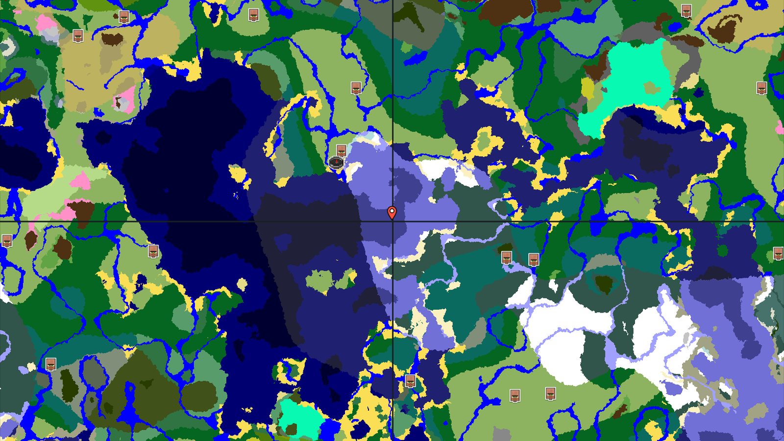 Ice Spikes and Village Near Spawn — Minecraft seed preview