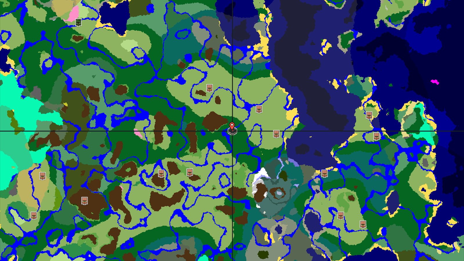 Forest Spawn with Nearby Structures and Icy Biomes — Minecraft seed preview