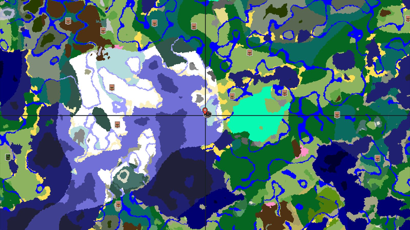Spawn Near Ice Spikes and a Large Frozen Ocean — Minecraft seed preview
