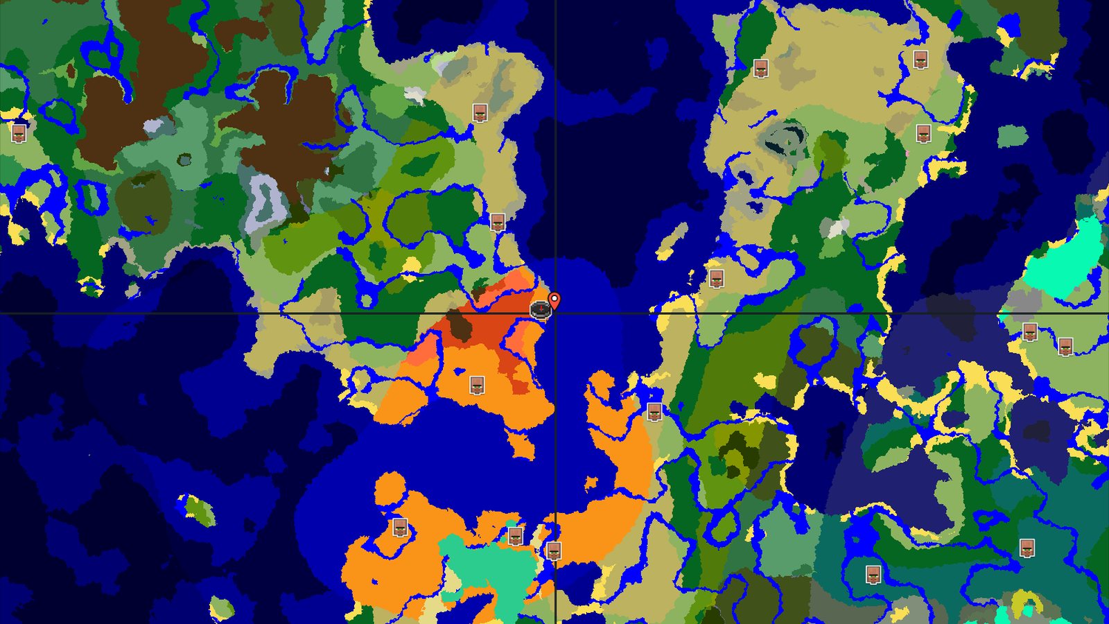 Spawn in Desert, Eroded Badlands Nearby — Minecraft seed preview