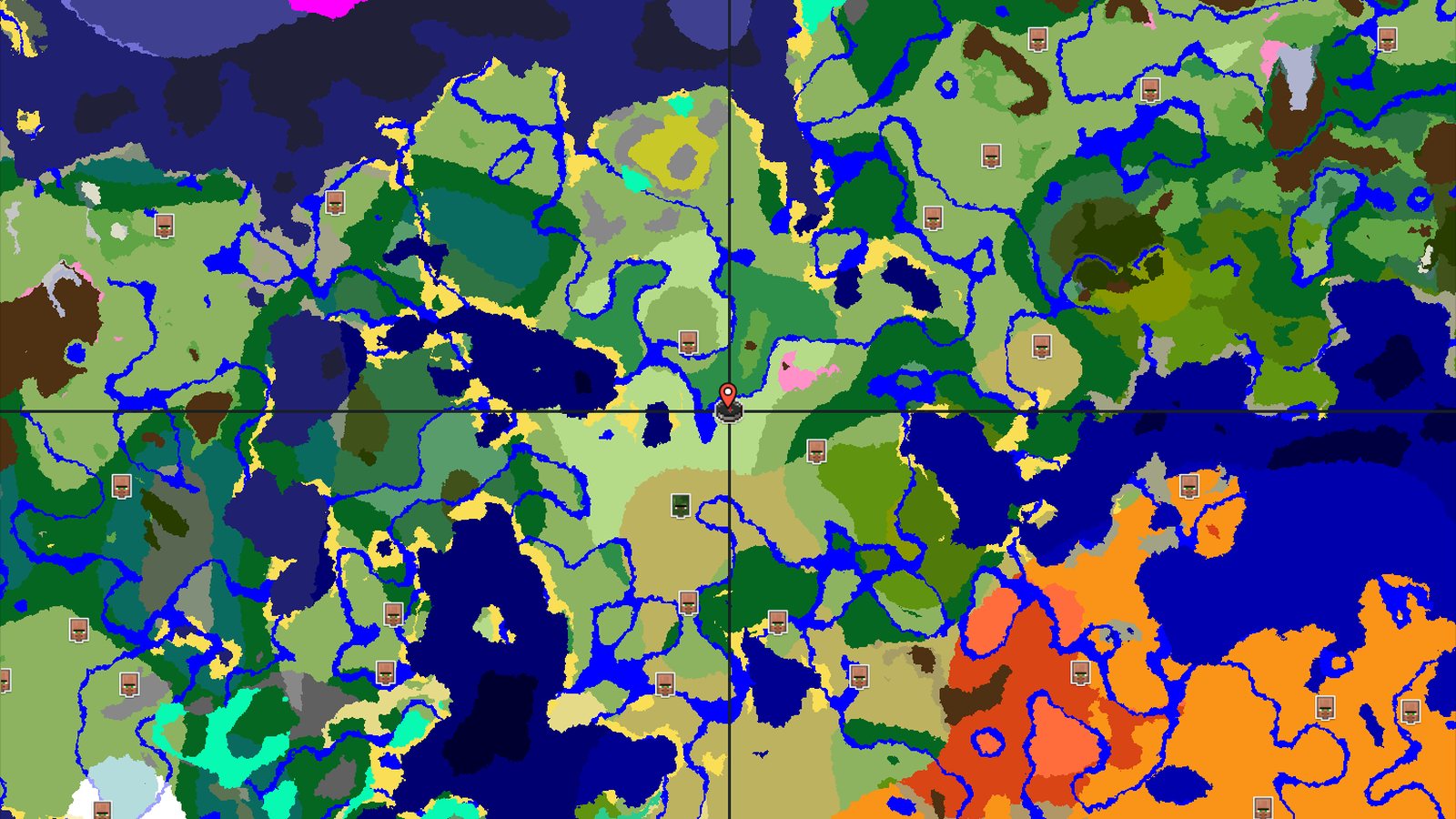 Flower Forest and Cherry Grove Near Spawn — Minecraft seed preview