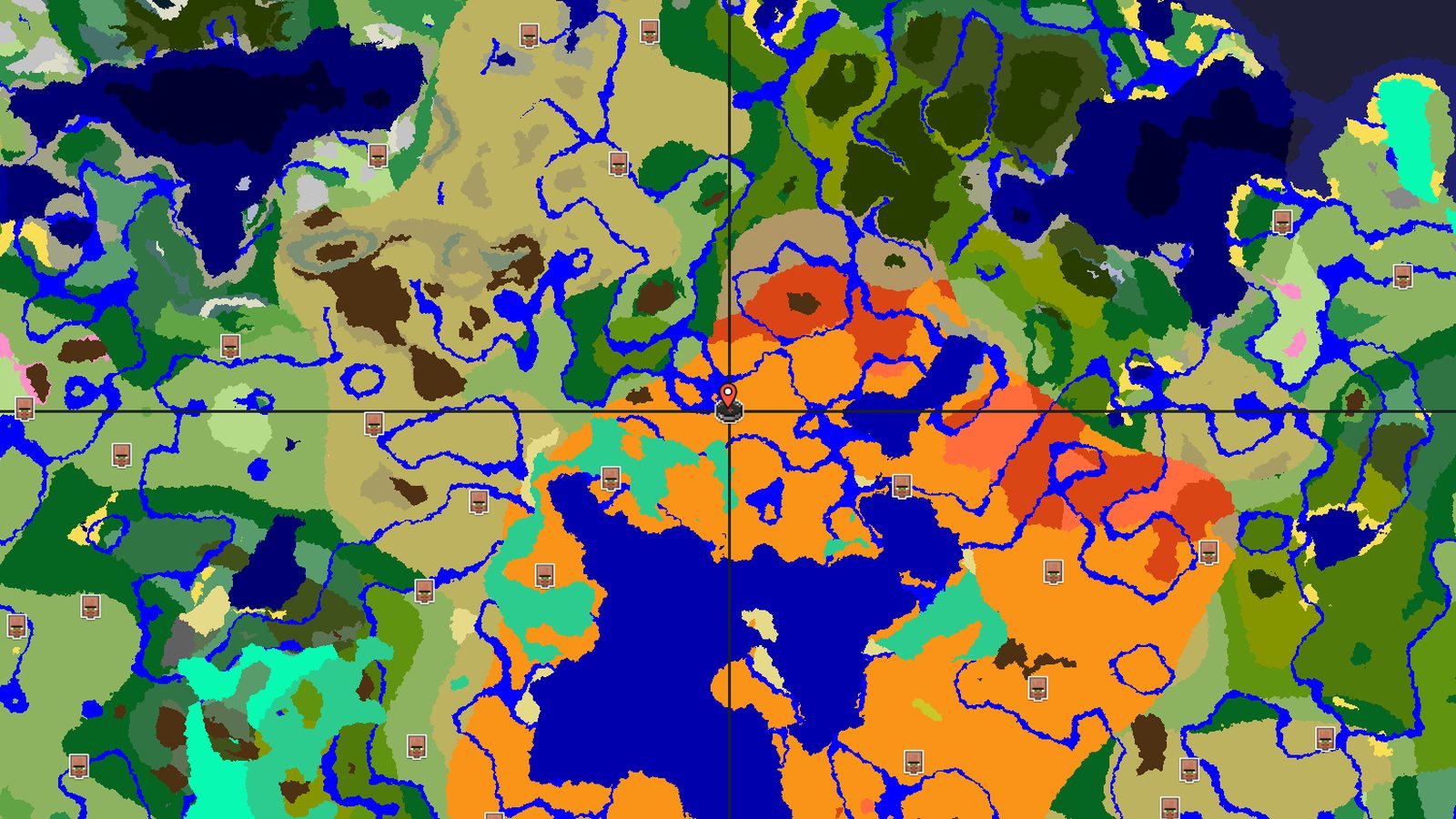 Mangrove Swamp with Desert Pyramid — Minecraft seed preview