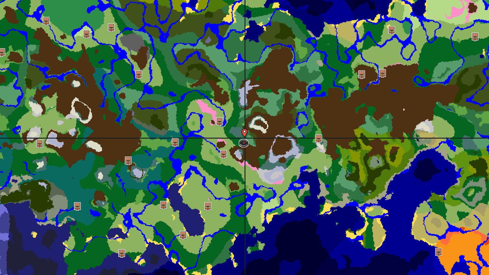 Cherry Grove Ringed by Mountains — Minecraft seed preview