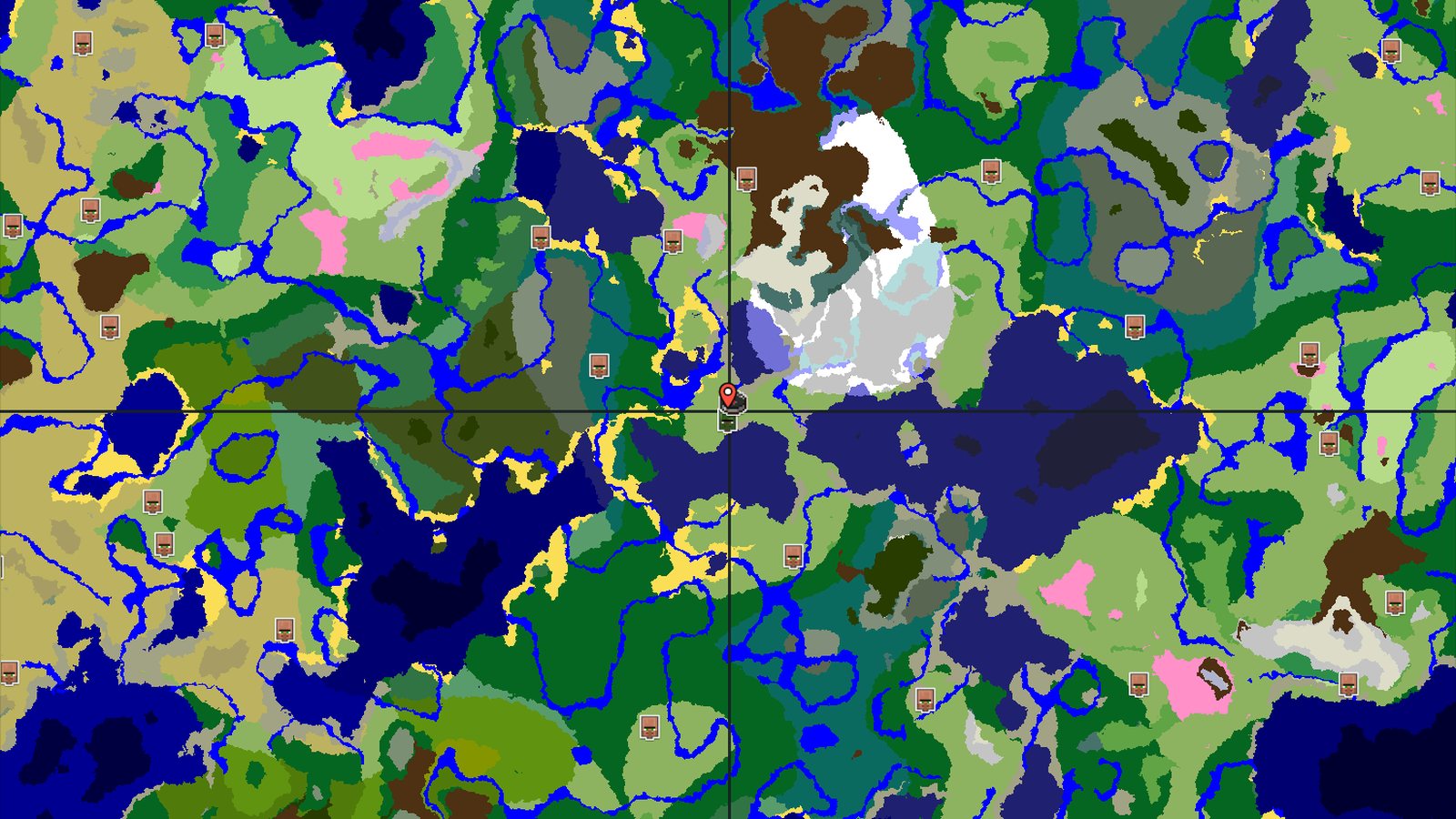 Abandoned Village and Nearby Cold Ocean — Minecraft seed preview