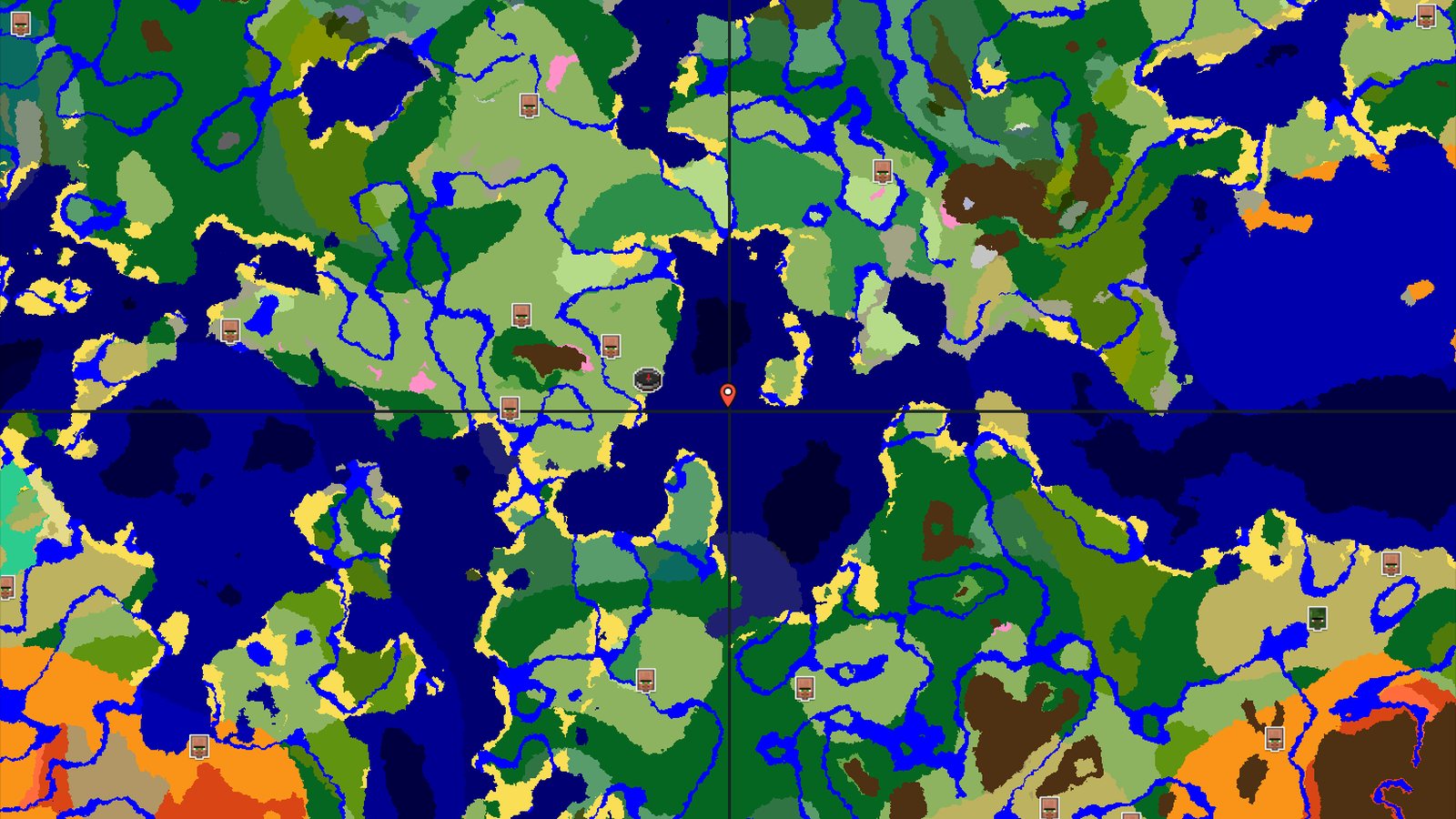 Spawn in Plains with a nearby Cherry Grove and a Trial Chambers — Minecraft seed preview