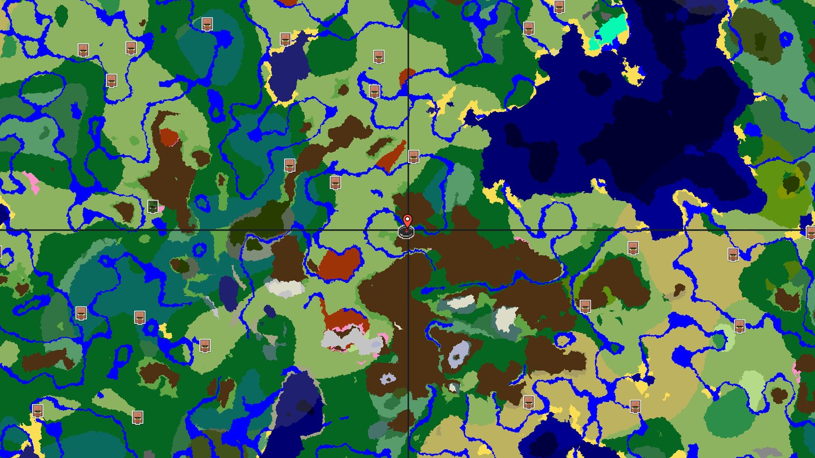 Cherry Grove in the Hills — Minecraft seed preview