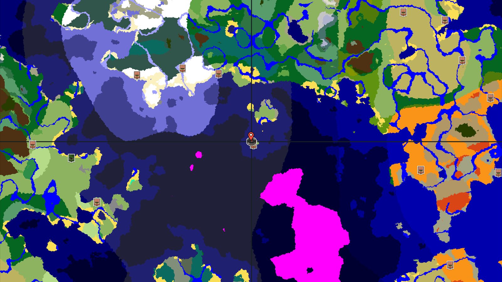 Island Spawn with a Nearby Village and Mushroom Fields — Minecraft seed preview