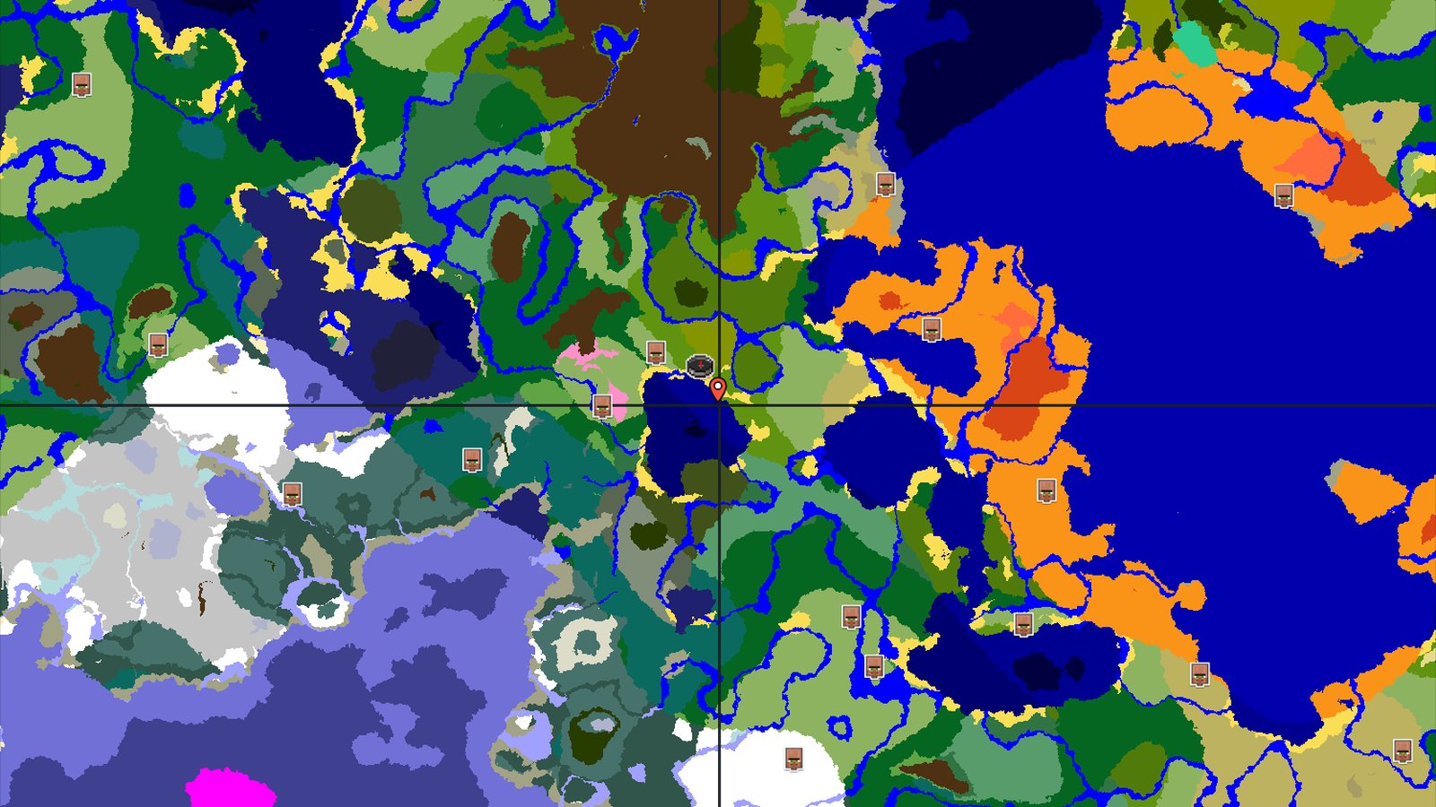 Bamboo Jungle and Cherry Groves Near Spawn — Minecraft seed preview