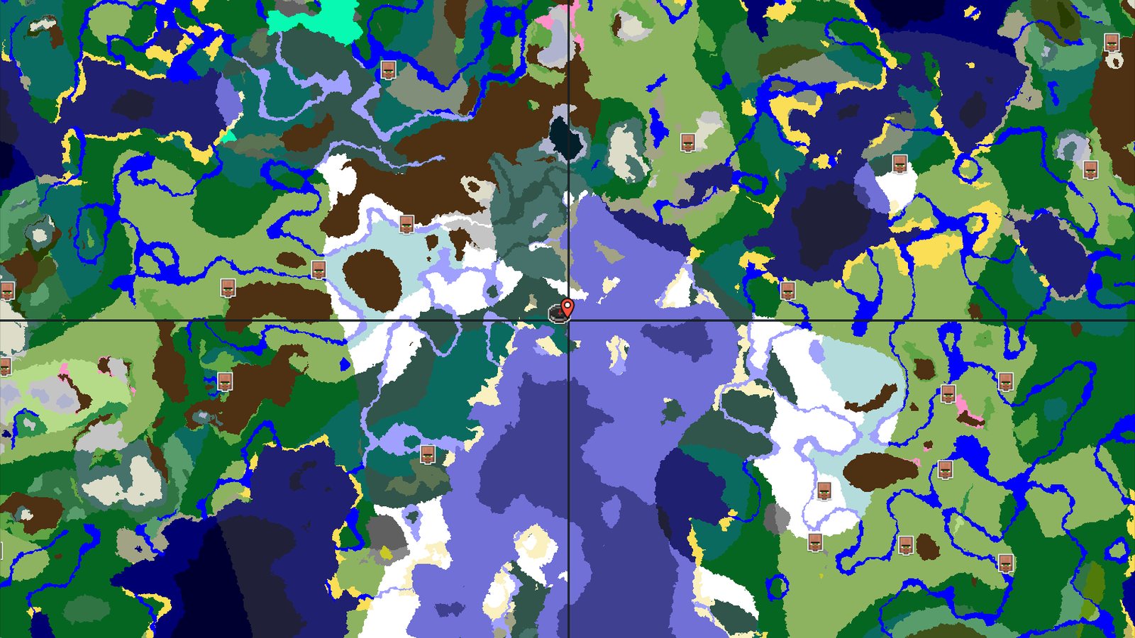 Frozen Ocean Spawn with Distant Ancient City — Minecraft seed preview