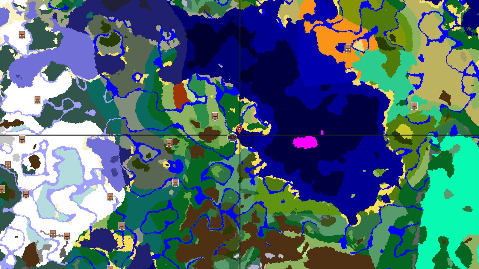 Ocean Monument 770 Blocks From Shore — Minecraft seed preview