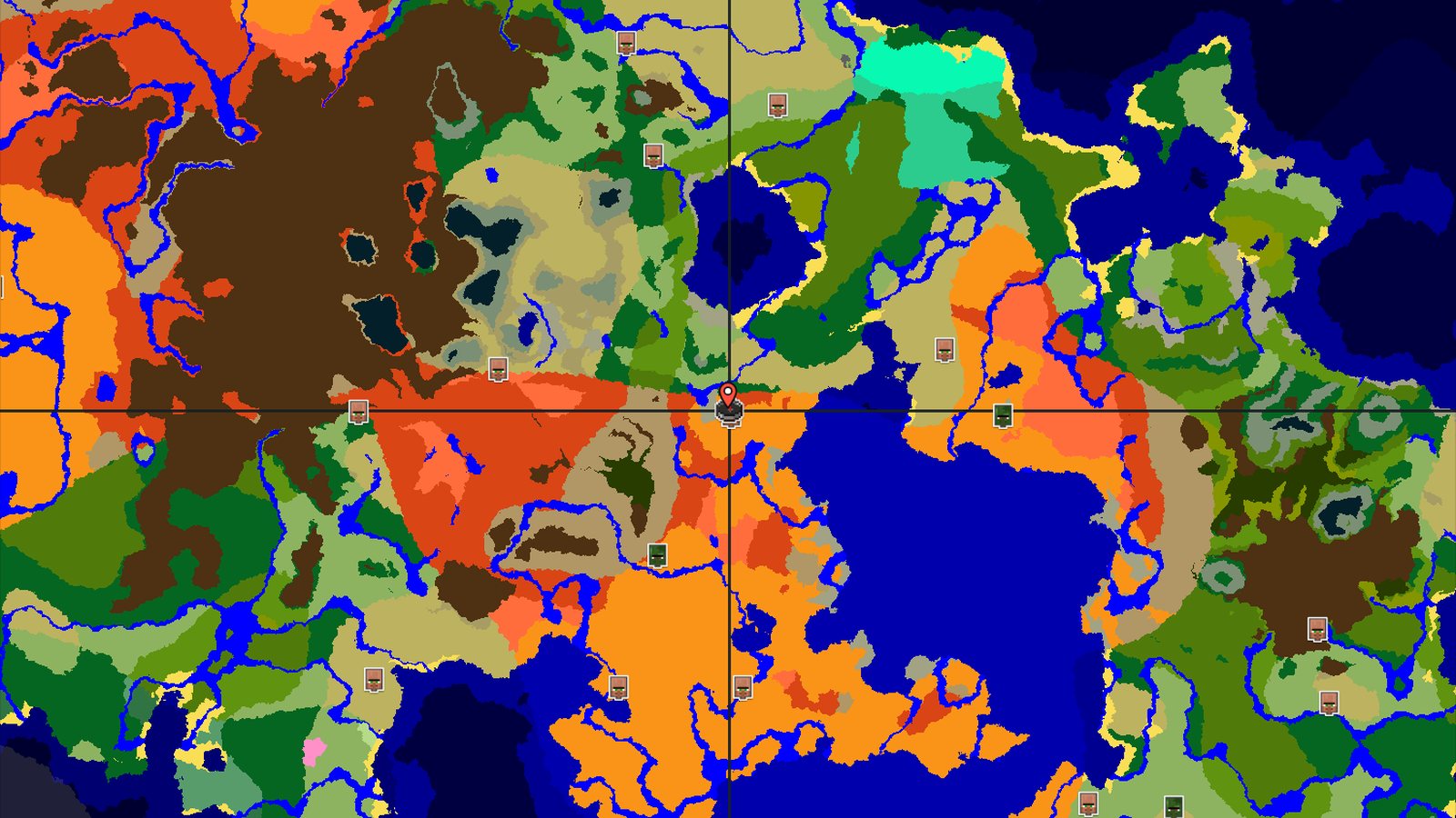 Desert Spawn with Nearby Village and Badlands — Minecraft seed preview