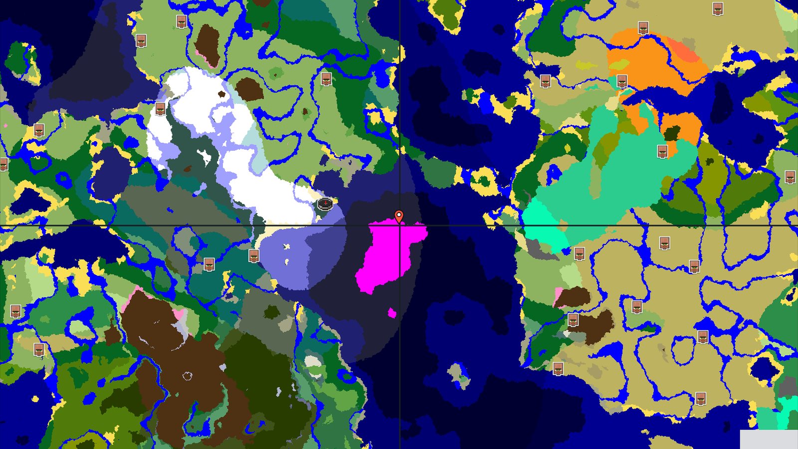 Mushroom Island Near Snowy Taiga Spawn — Minecraft seed preview