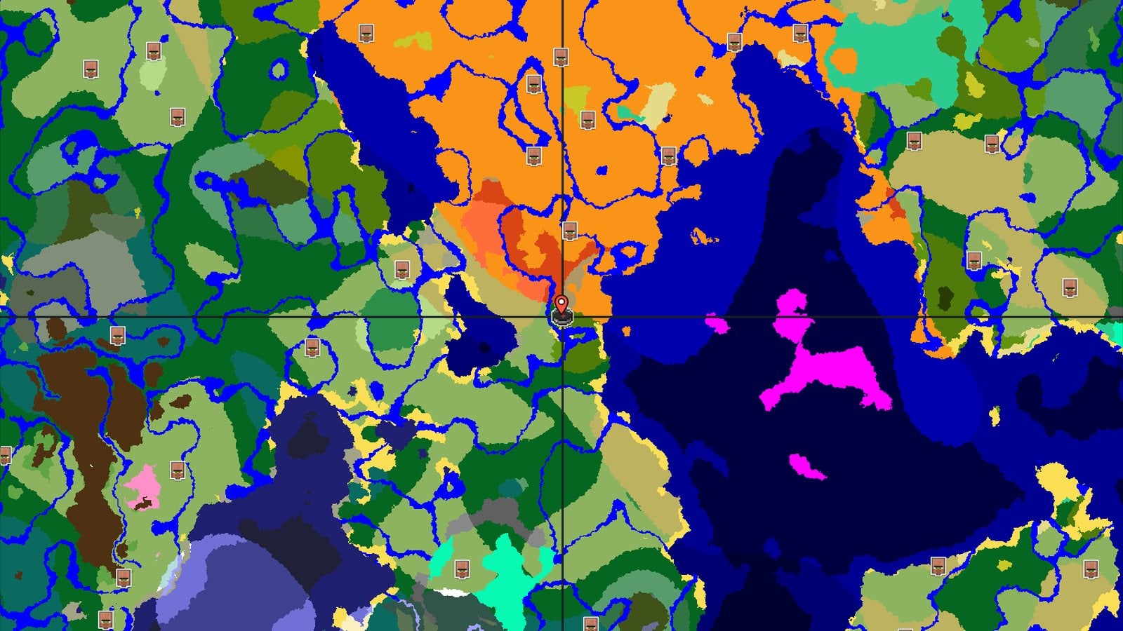 Jungle Spawn with Eroded Badlands Nearby — Minecraft seed preview
